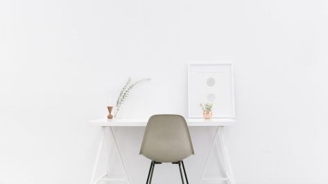 Simple Minimalist Office Setup